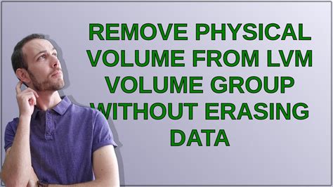 remove physical volume from group.